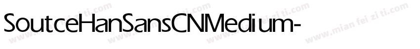 SoutceHanSansCN Medium字体转换